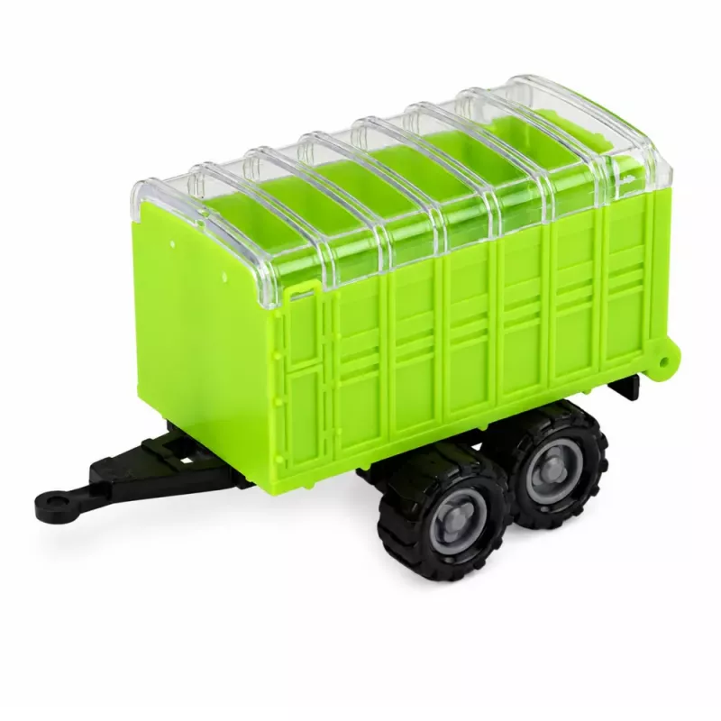 LEAN TOYS Zestaw pojazdów rolniczych Ciągnik Sieczkarnia Przyczepy 1:68 4 szt.