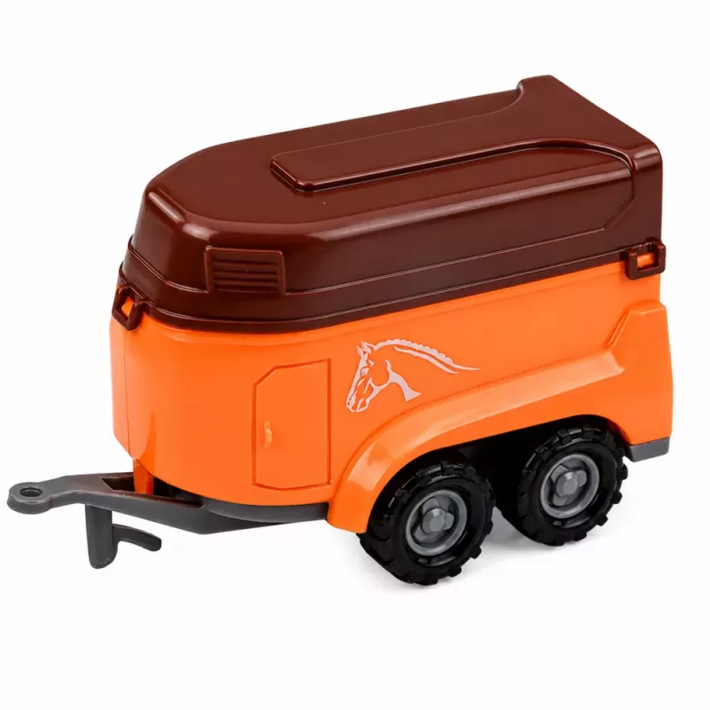 LEAN TOYS Zestaw pojazdów rolniczych Ciągnik Sieczkarnia Przyczepy 1:68 4 szt.