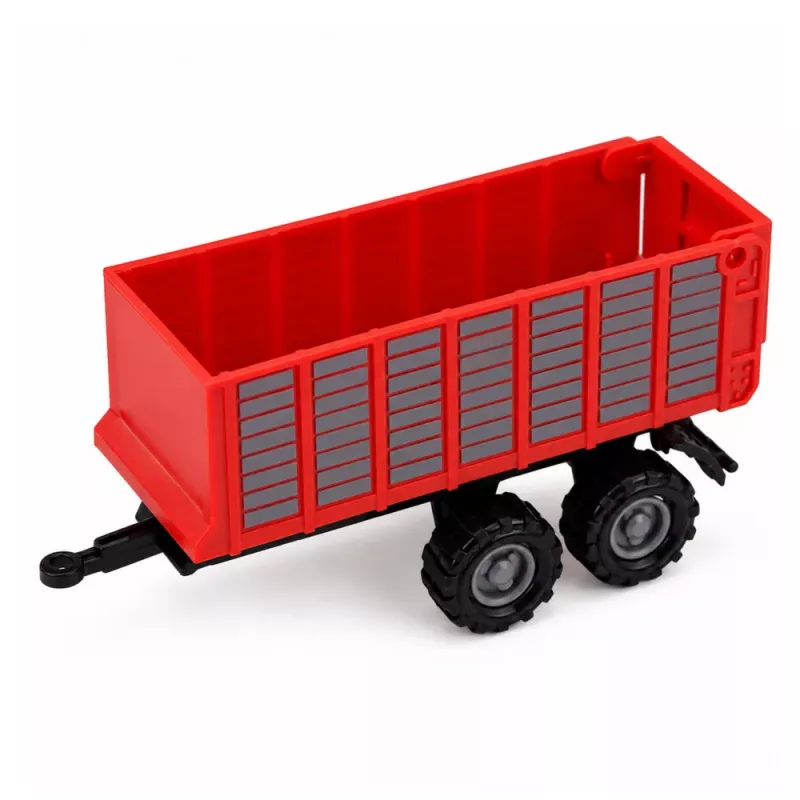 LEAN TOYS Zestaw pojazdów rolniczych Ciągnik Sieczkarnia Przyczepa Prasa 1:68 4 szt.