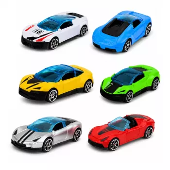 LEAN TOYS Ciężarówka z Rampą Transporter Wyrzutnia Samochód Napęd Sprężynowy 1:55