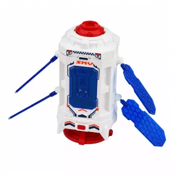 LEAN TOYS Zestaw Statek Kosmiczny Satelita Kapsuła Antena Komunikacyjna Astronauta