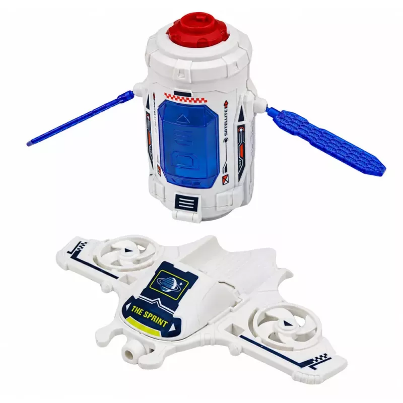 LEAN TOYS Space Set Rocket Shuttle Drone Astronaut Satellite Vehicle