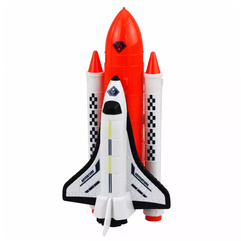 LEAN TOYS Zestaw Statek Kosmiczny UFO Rakieta Prom Kosmonauta Antena