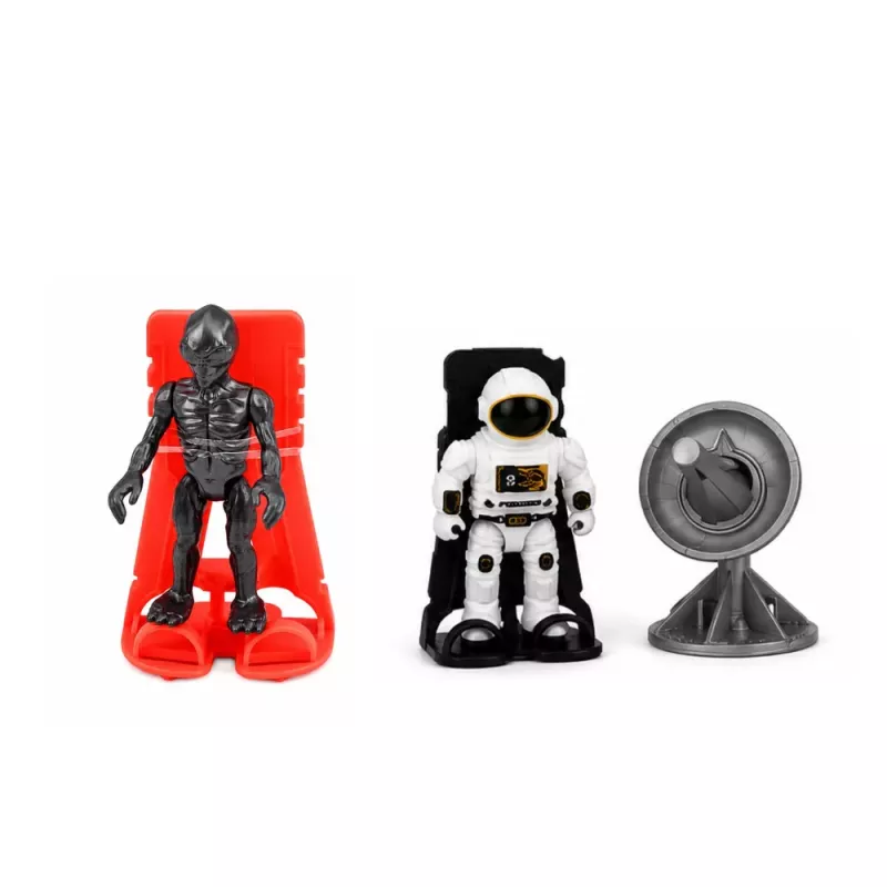 LEAN TOYS Zestaw Wahadłowiec Kosmiczny UFO Pojazd Badawczy Satelita Astronauci
