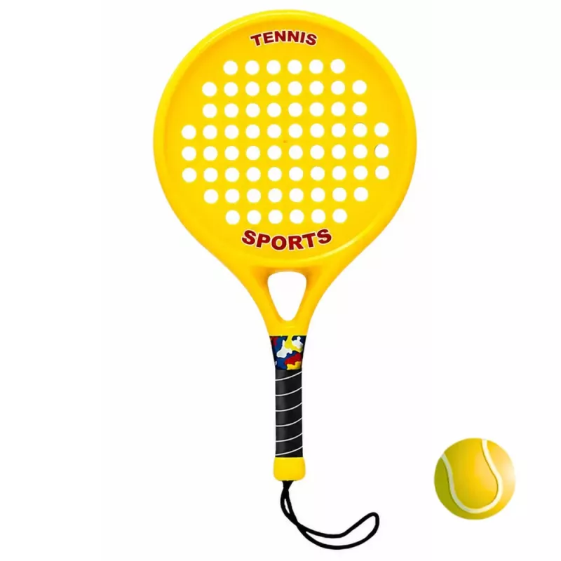 Zestaw sportowy LEAN TOYS do gry w tenisa plażowego, tenisa ogrodowego, rakietki, piankowa piłka
