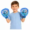 LEAN TOYS Gra zręcznościowa do rzucania i łapania, z rakietkami, świecącymi piłkami, rekin LED
