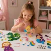 LEAN TOYS Kreatywny zestaw do szycia z filcu, pluszowe zabawki Kraina Bajek DIY 6 szt.