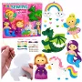 LEAN TOYS Kreatywny zestaw do szycia z filcu, pluszowe zabawki Kraina Bajek DIY 6 szt.