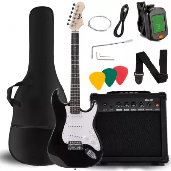 V-TONE EGA 39 BK Gitara Elektryczna 4/4 Stratocaster Czarny