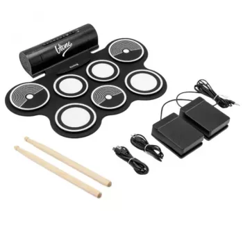 V-TONE RD7 Elektroniczny zestaw perkusyjny z USB-C i AUX, 7 padów, 2 pedały nożne, 12 brzmień