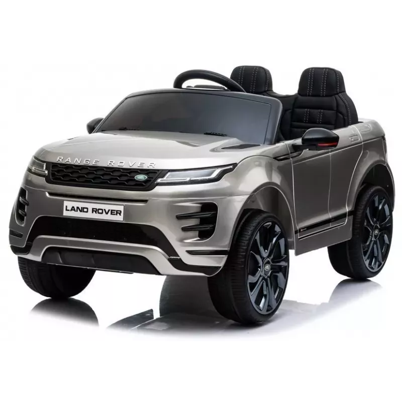 LEAN CARS Range Rover Evoque Elektryczny Samochodzik Jeździk Srebrny Lakierowany