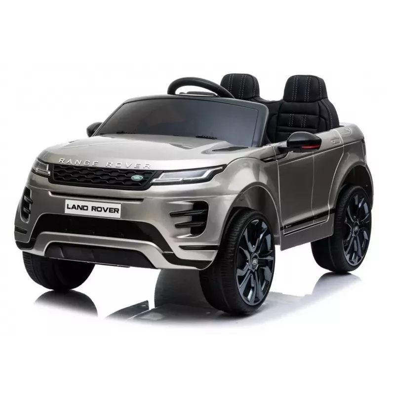 LEAN CARS Range Rover Evoque Elektryczny Samochodzik Jeździk Srebrny Lakierowany