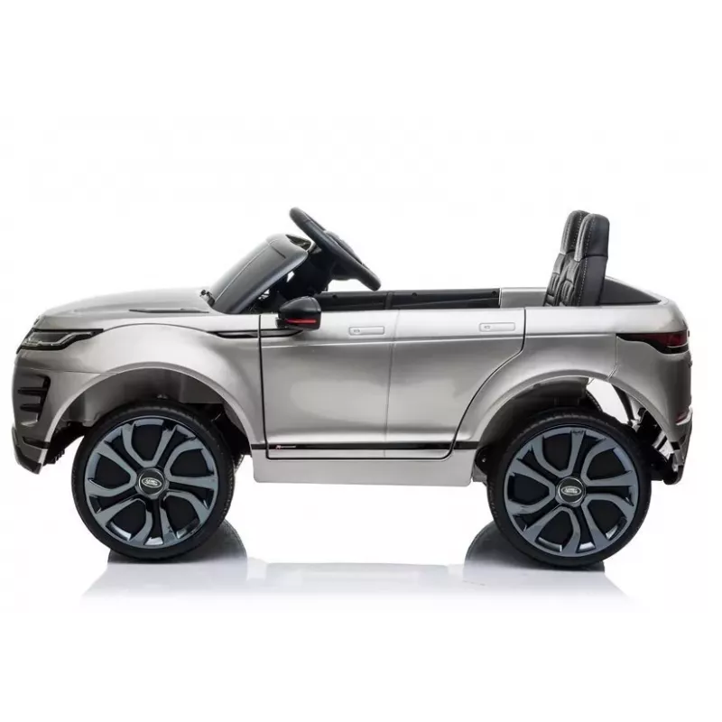 LEAN CARS Range Rover Evoque Elektryczny Samochodzik Jeździk Srebrny Lakierowany