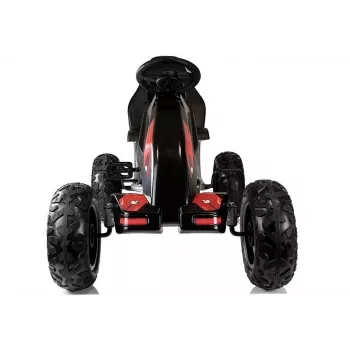 LEAN CARS Gokart B012 Inflatable Tires Black Pedal Go-Kart dla Dzieci 3-8 Lat