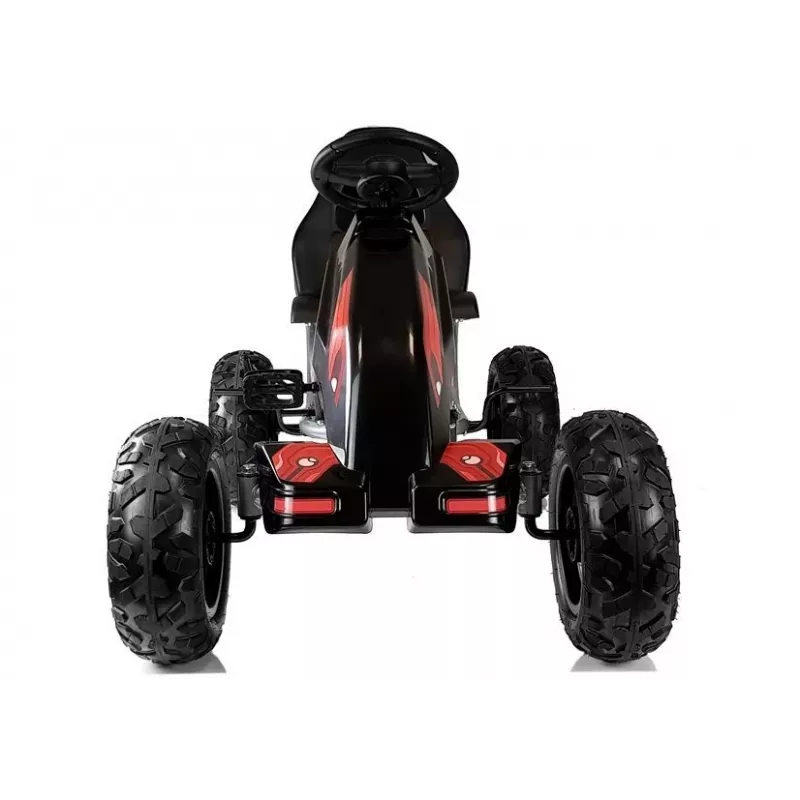 LEAN CARS Gokart B012 Inflatable Tires Black Pedal Go-Kart dla Dzieci 3-8 Lat