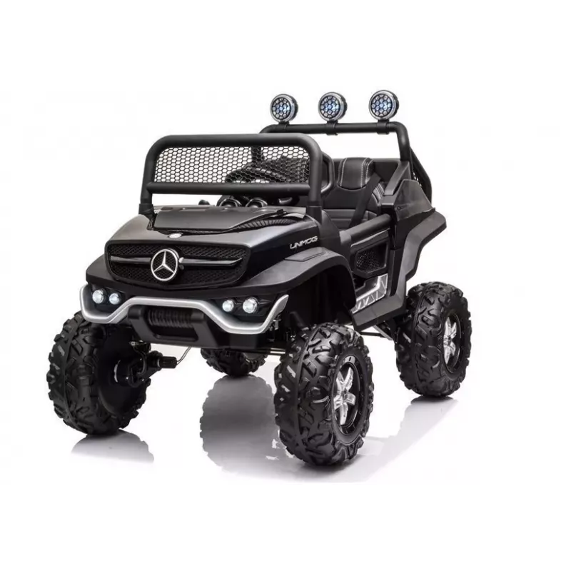 LEAN CARS Elektryczny samochodzik Mercedes Unimog S Black