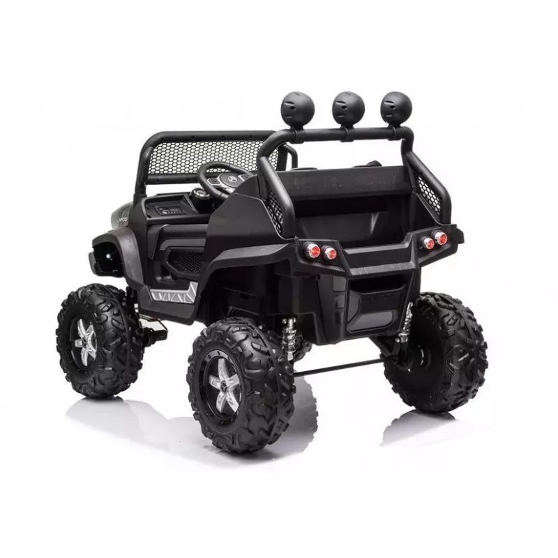 LEAN CARS Elektryczny samochodzik Mercedes Unimog S Black