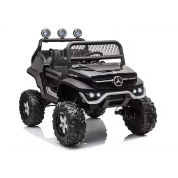 LEAN CARS Elektryczny samochodzik Mercedes Unimog S Black