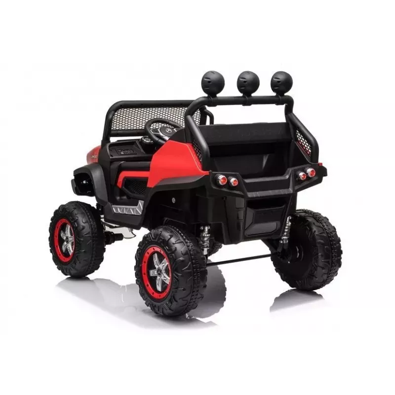 LEAN CARS Elektryczny pojazd jezdny Mercedes Unimog S czerwony