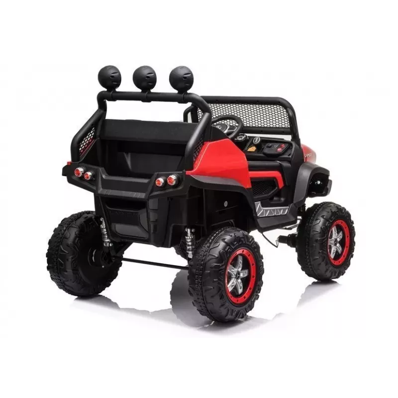 LEAN CARS Elektryczny pojazd jezdny Mercedes Unimog S czerwony