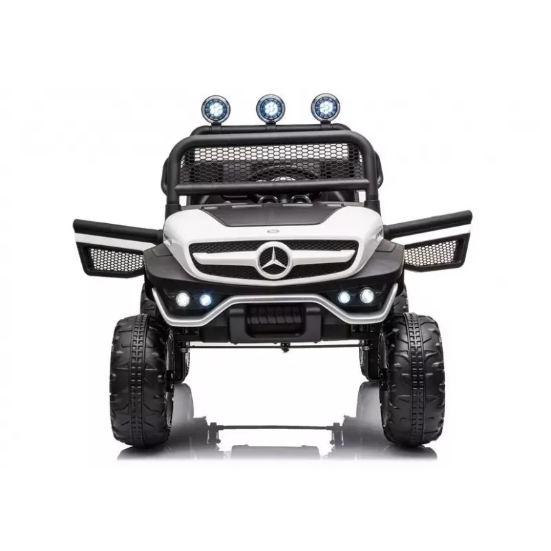 LEAN CARS Elektryczny samochodzik Mercedes Unimog S Biały