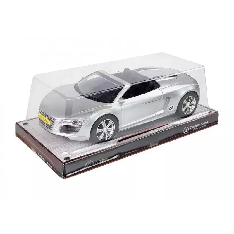 LEAN TOYS Samochód Kabriolet Srebrny 1:18