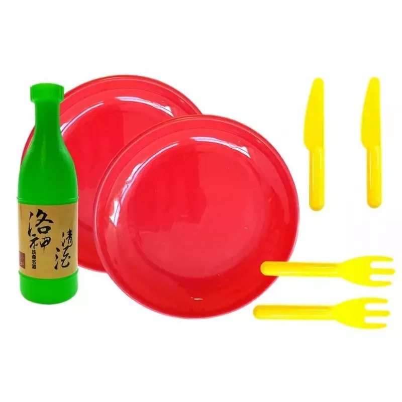 LEAN TOYS Zestaw do Sushi dla Dzieci z Sztućcami - 27 Elementów Drewnianego Jedzenia do Zabawy