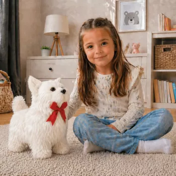 LEAN TOYS Interaktywny Piesek Chihuahua Chodzi, Szczeka