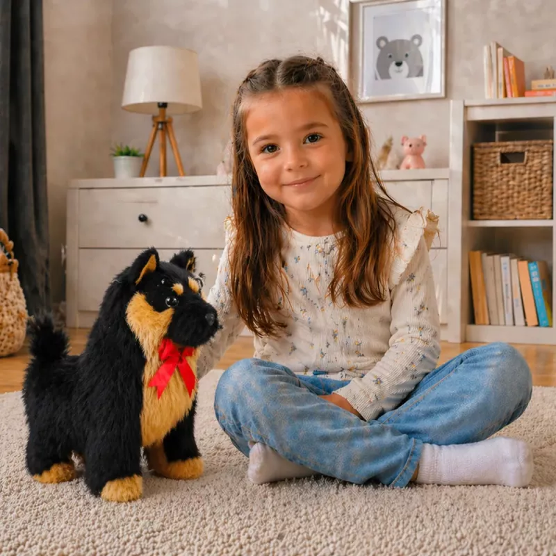 LEAN TOYS Interaktywny Owczarek Niemiecki – porusza się, szczeka
