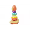 LEAN TOYS Edukacyjna Piramida Małpka z Dźwiękami, Nauka Liczb