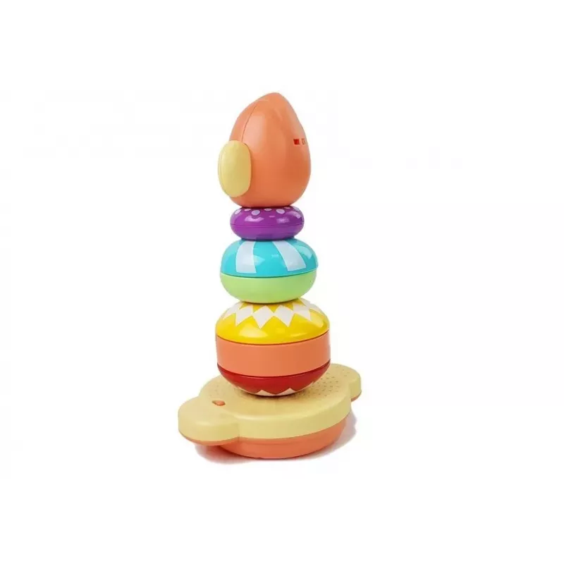 LEAN TOYS Edukacyjna Piramida Małpka z Dźwiękami, Nauka Liczb