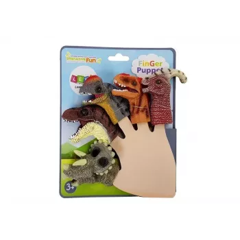 LEAN TOYS Pacynki na palce Dinozaury 5 sztuk