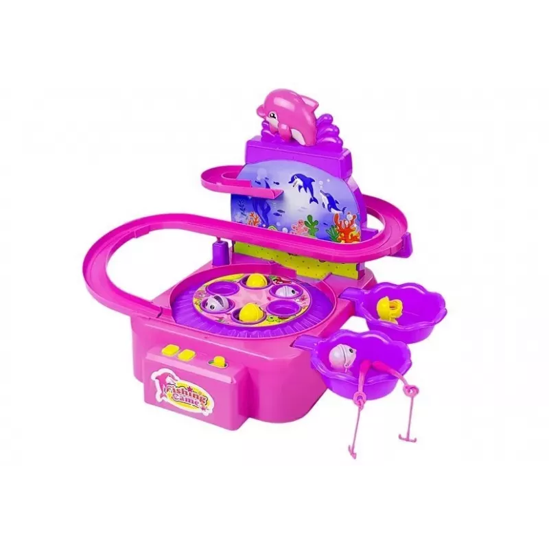 LEAN TOYS Zestaw Wędkarski Różowy