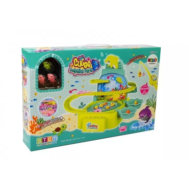 LEAN TOYS Zestaw Wędkarski Różowy