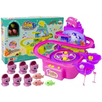 LEAN TOYS Zestaw Wędkarski Różowy