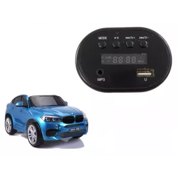 Panel muzyczny LEAN CARS do samochodzika elektrycznego JJ2168 - Część zamienna z USB, AUX, kartą SD, 12V