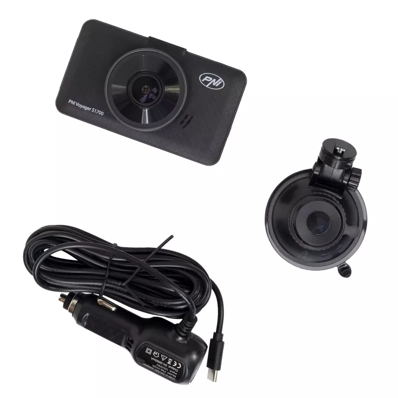 PNI Car DVR S1700 4K UHD Dash Camera z GPS i Wi-Fi