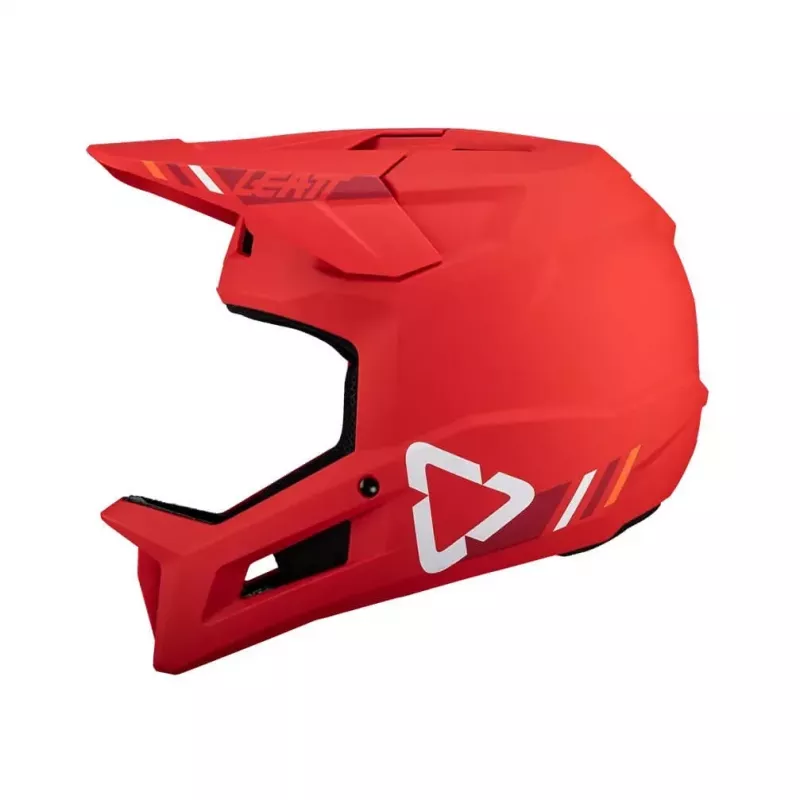 Kask rowerowy pełnotwarzowy LEATT MTB Gravity 1.0 V24, rozmiar L, czerwony