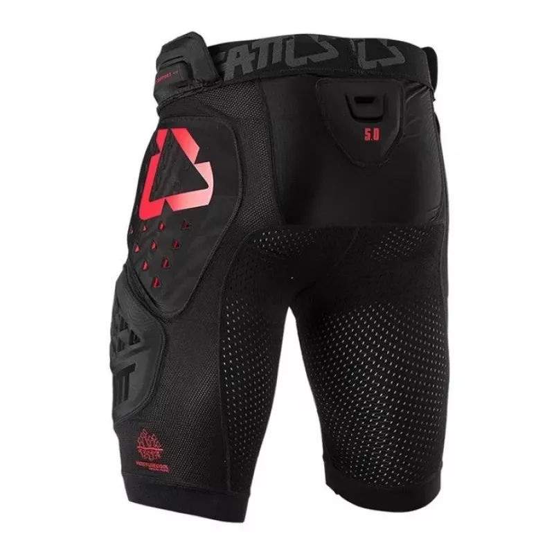 LEATT Impact Shorts 3DF 5.0 Protective Shorts, Size L, Black