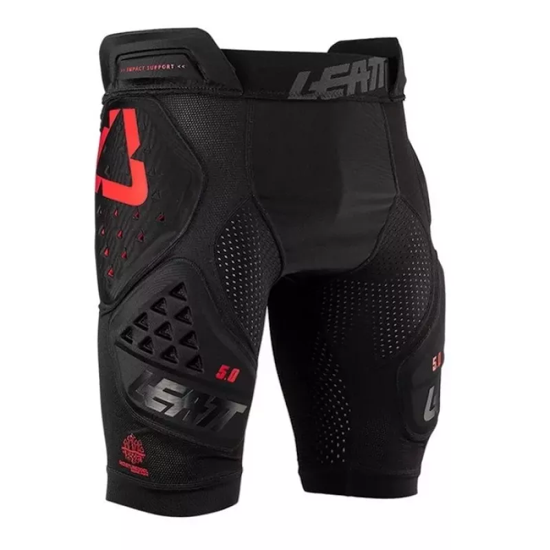 LEATT Impact Shorts 3DF 5.0 Protective Shorts, Size L, Black