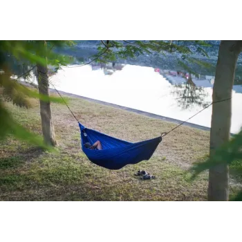 Ticket To The Moon TRAVEL HAMMOCK - Kompaktowy hamak wiszący 2 osoby Nylon Zielony