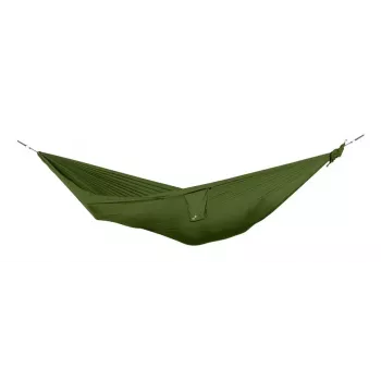 Ticket To The Moon TRAVEL HAMMOCK - Kompaktowy hamak wiszący 2 osoby Nylon Zielony