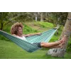 Ticket To The Moon TRAVEL HAMMOCK - Originalny hamak wiszący na 2 osoby, nylon, ciemnozielony, jasnoszary