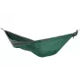 Ticket To The Moon TRAVEL HAMMOCK - Originalny hamak wiszący na 2 osoby, nylon, ciemnozielony, jasnoszary