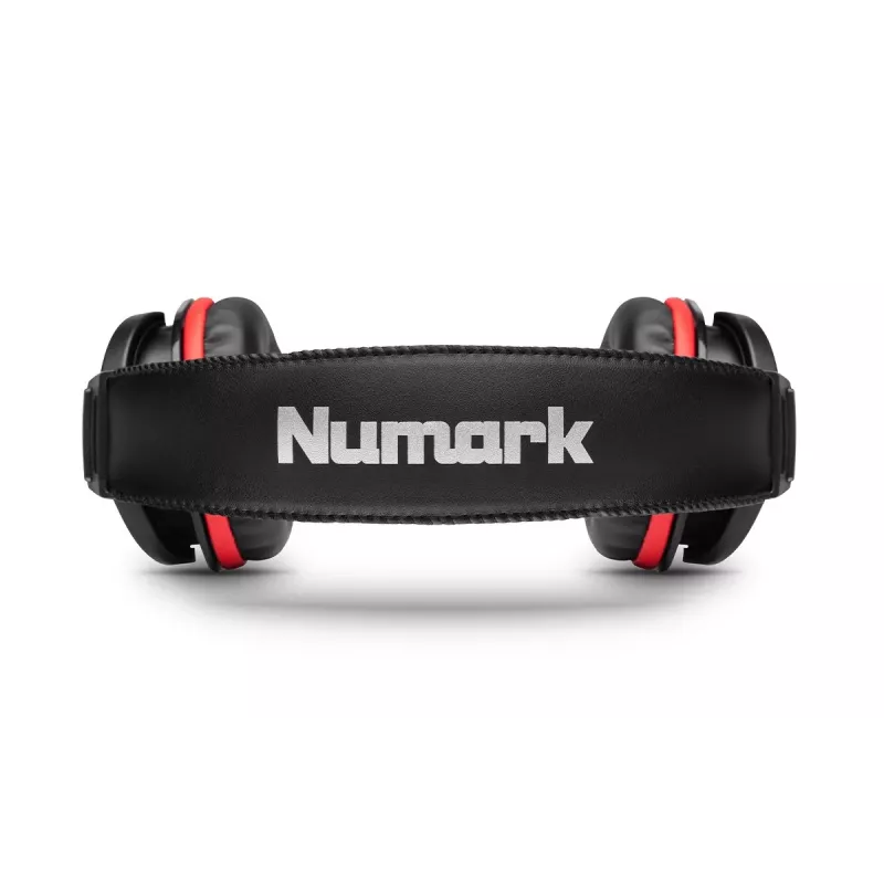 Słuchawki DJ Numark HF175 - Nauszne, zamknięte, monitorujące z przetwornikami neodymowymi 40mm, kablem spiralnym, wtykiem 3,5mm i adapterem 6,35mm
