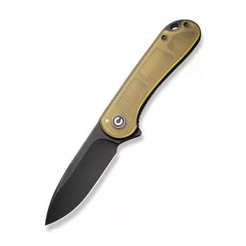 CIVIVI Elementum D2 Ultem Amber & Black Folding Knife