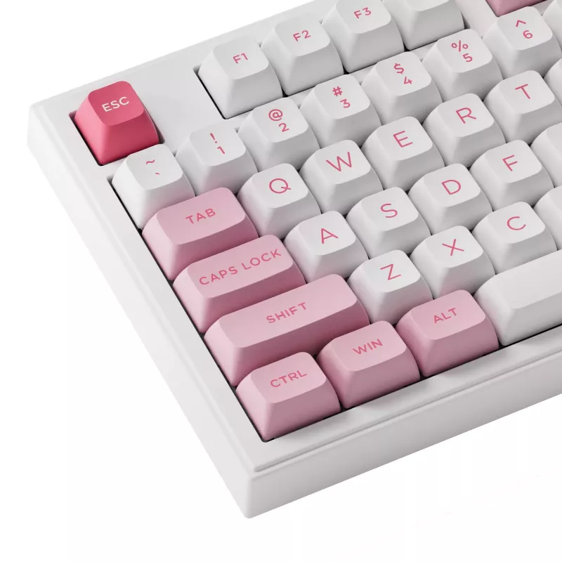 Klawiatura mechaniczna AKKO 5098B Prunus Lannesiana, 98 klawiszy, tryb potrójny, hot-swappable, RGB, klawisze PBT ASA