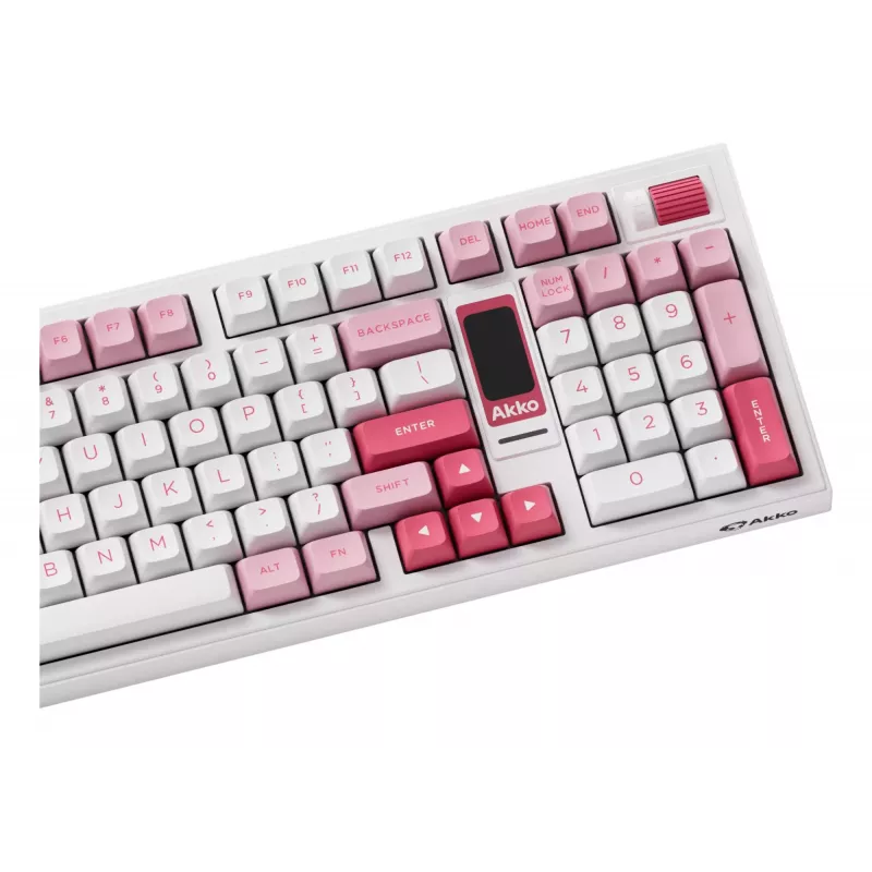 Klawiatura mechaniczna AKKO 5098B Prunus Lannesiana, 98 klawiszy, tryb potrójny, hot-swappable, RGB, klawisze PBT ASA