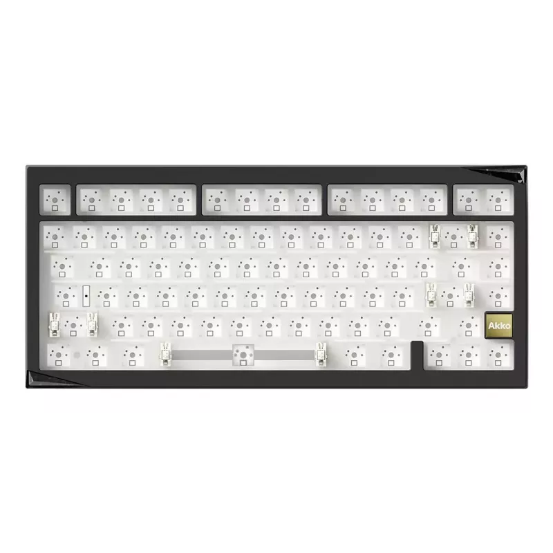 AKKO DIY Barebone Keyboard 65% 68-Key Tri-Mode Hot-Swappable Black