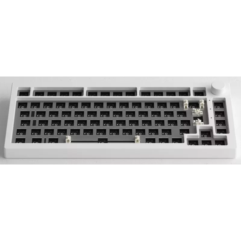 Zestaw DIY AKKO Barebone Keyboard Kit 75% Biały Tri-Mode Hot-Swappable